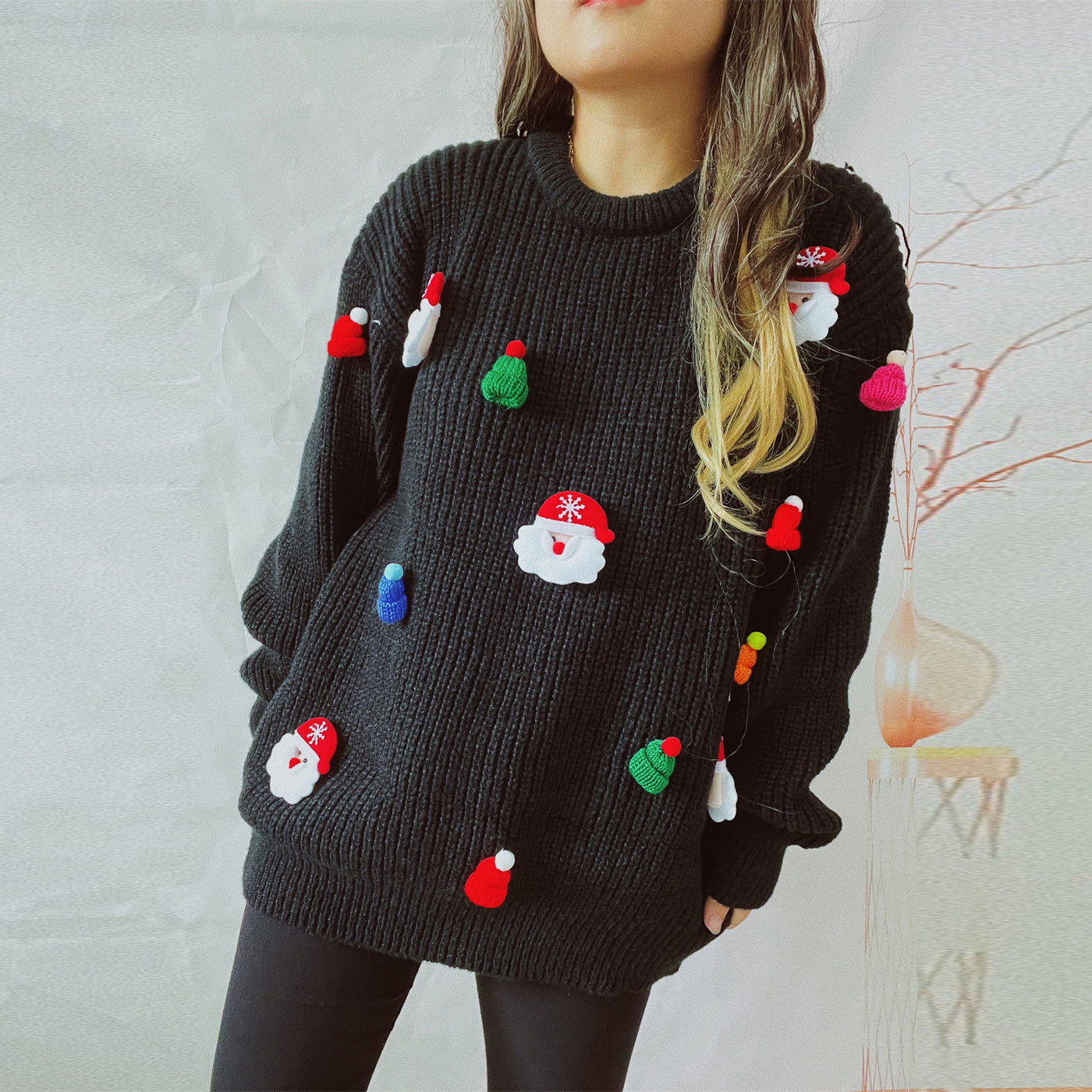 Women's Cute Santa Claus Casual sweater