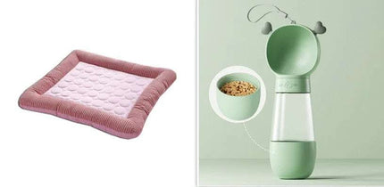 Pet Cooling Pad Bed For Dogs Cats Puppy Kitten Cool Mat Pet Blanket Ice Silk Material Soft For Summer Sleeping Blue Breathable Fendax 0