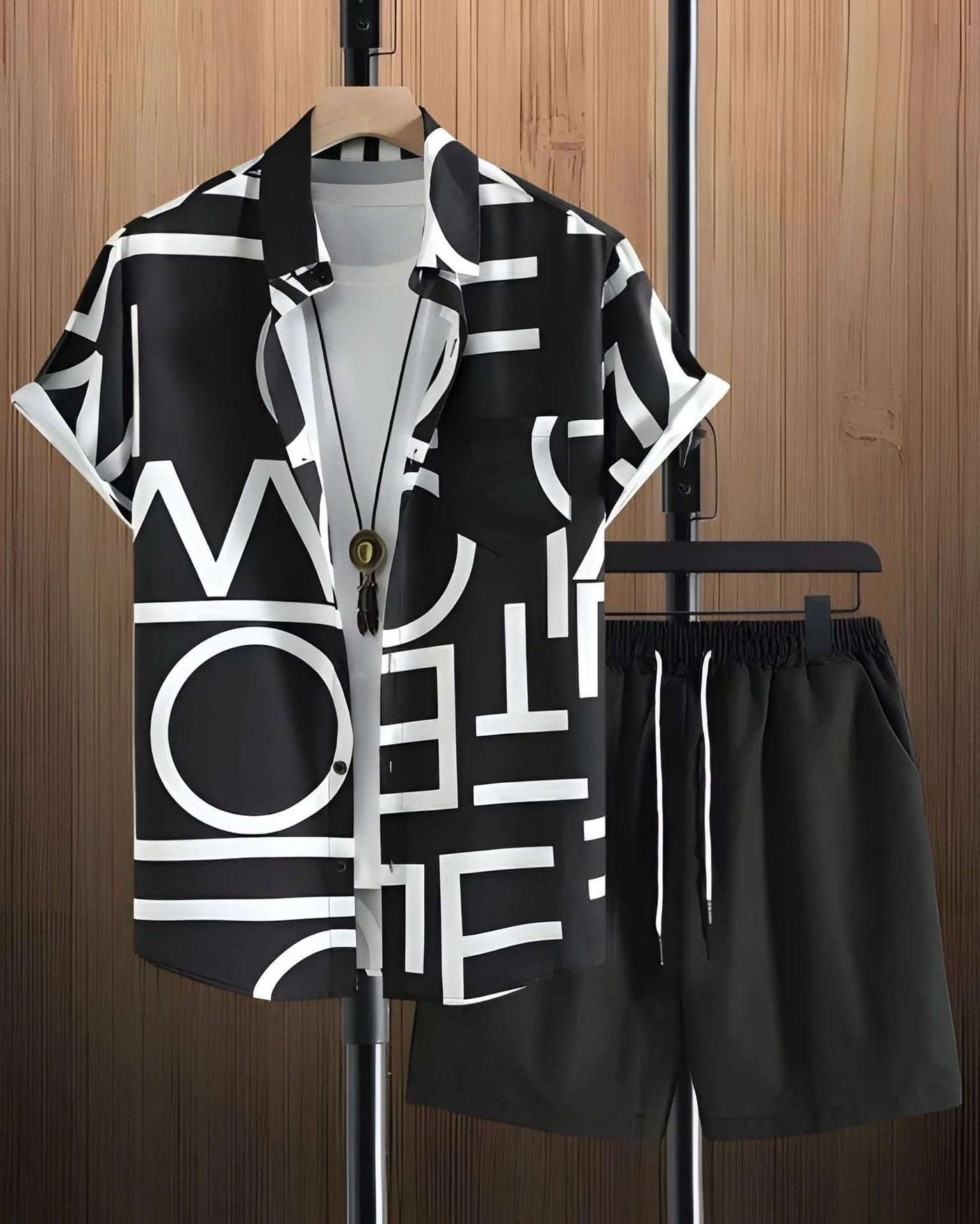 Beach Style Short Sleeve Shirt Men's Suit Fendax 0