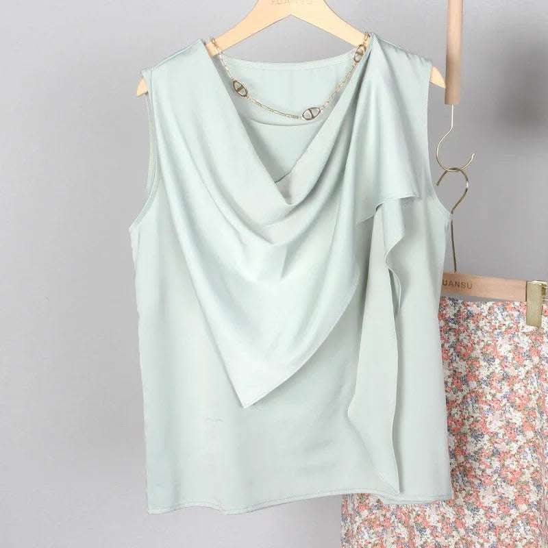 French Fashion Sexy Halter Shawl Sleeveless Top Vest Fendax 0