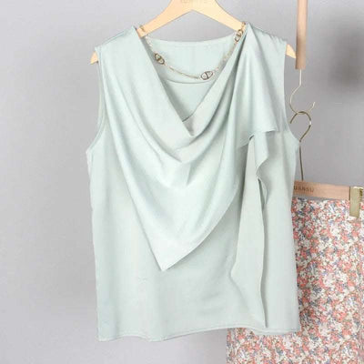 French Fashion Sexy Halter Shawl Sleeveless Top Vest Fendax 0