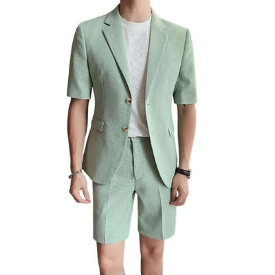 Summer Thin Suit Men's Fashion Leisure Suit Fendax 0