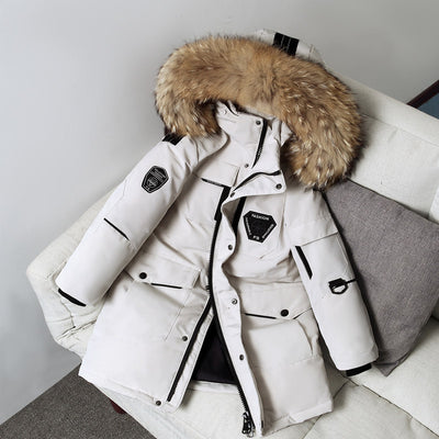 Children's Thickening Fur Collar Coat