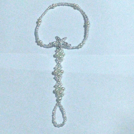 Pearl Elastic Full Diamond Starfish Feet Chain Fendax 0