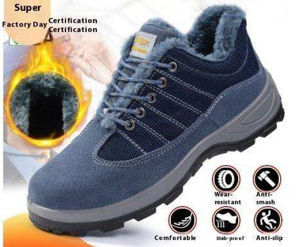 Fireproof Flower Safety Wear-resistant Steel Toe Cap Felt Buckle Welder Shoes Fendax 0
