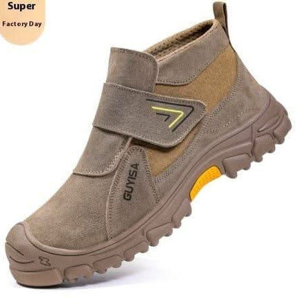 Fireproof Flower Safety Wear-resistant Steel Toe Cap Felt Buckle Welder Shoes Fendax 0