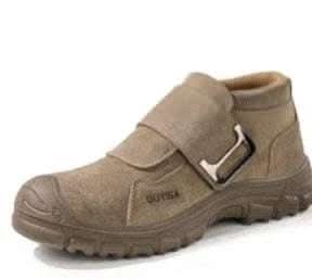Fireproof Flower Safety Wear-resistant Steel Toe Cap Felt Buckle Welder Shoes Fendax 0