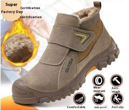 Fireproof Flower Safety Wear-resistant Steel Toe Cap Felt Buckle Welder Shoes Fendax 0