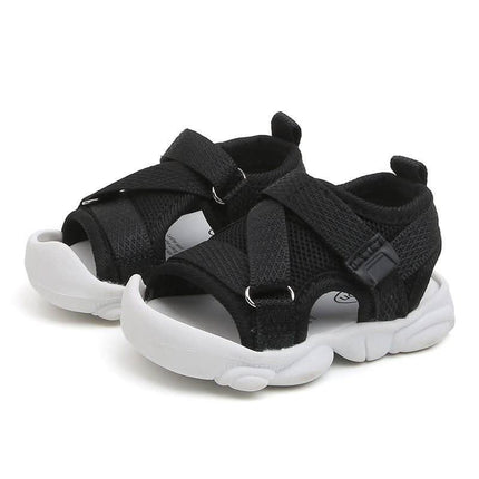 Girls' Solid Color Velcro Korean Style Sandals Fendax 0