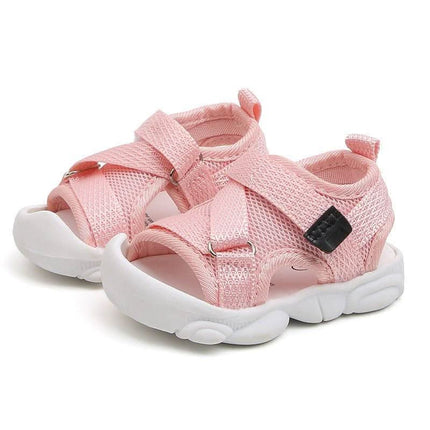 Girls' Solid Color Velcro Korean Style Sandals Fendax 0
