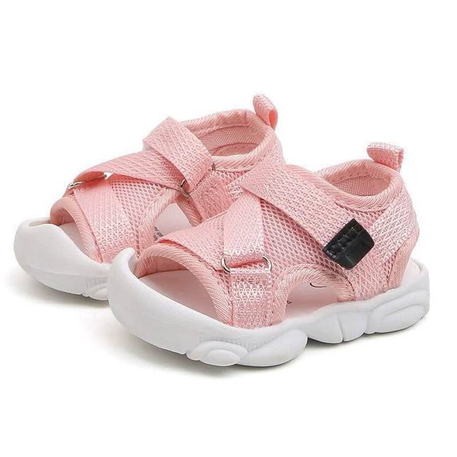 Girls' Solid Color Velcro Korean Style Sandals Fendax 0