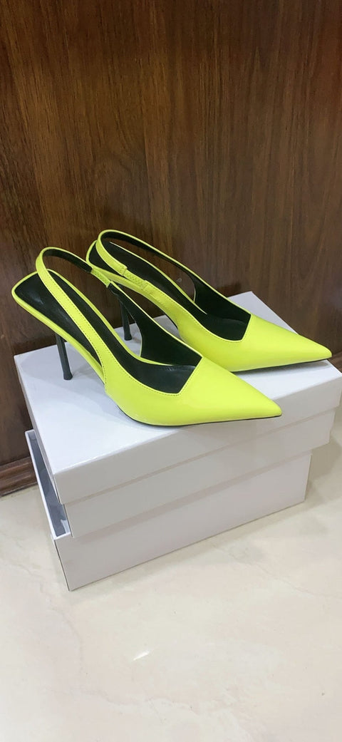 Trendsi 0 High Heel French Style Temperament Baotou Slingback Sandals