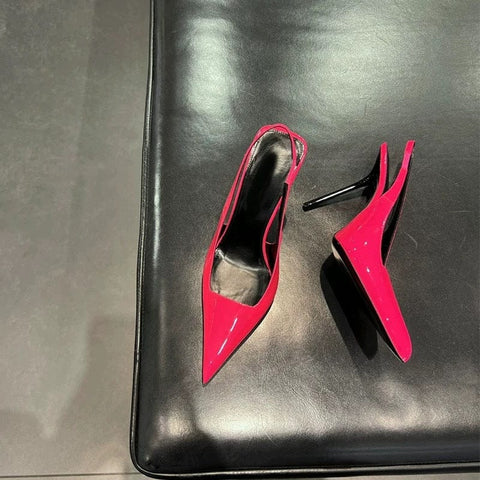 Trendsi 0 High Heel French Style Temperament Baotou Slingback Sandals