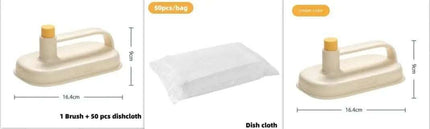 Kitchen Bathroom Toilet Cleaning Magic Brush Glass Wall Cleaning Bath Brush Handle Cleaning Rag Ceramic Window Slot Clean Brush Kitchen Gadgets Fendax 0