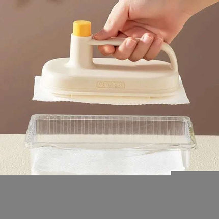 Kitchen Bathroom Toilet Cleaning Magic Brush Glass Wall Cleaning Bath Brush Handle Cleaning Rag Ceramic Window Slot Clean Brush Kitchen Gadgets Fendax 0