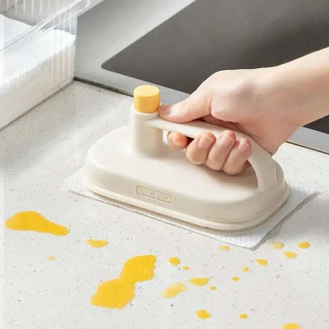 Kitchen Bathroom Toilet Cleaning Magic Brush Glass Wall Cleaning Bath Brush Handle Cleaning Rag Ceramic Window Slot Clean Brush Kitchen Gadgets Fendax 0