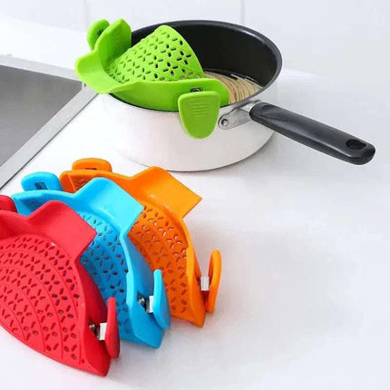 Kitchen Gadgets Silicone Pot Side Drain Stopper Fendax 0