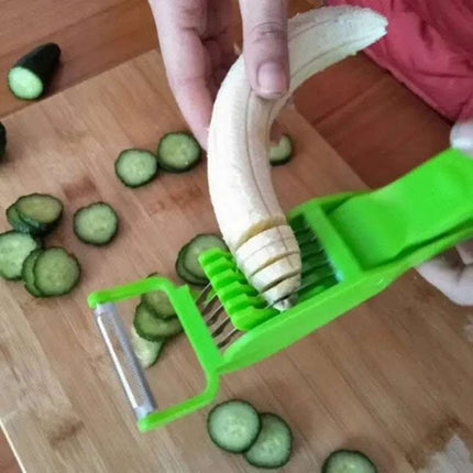 Kitchen Gadgets Vegetable Salad Fruit Slicer Cucumber Ham Banana Splitter Peeler Fendax 0