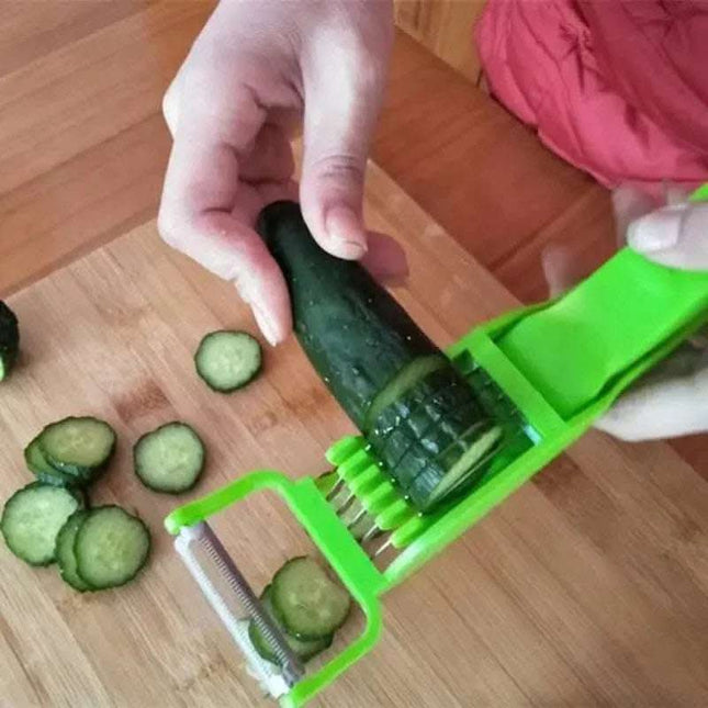 Kitchen Gadgets Vegetable Salad Fruit Slicer Cucumber Ham Banana Splitter Peeler Fendax 0