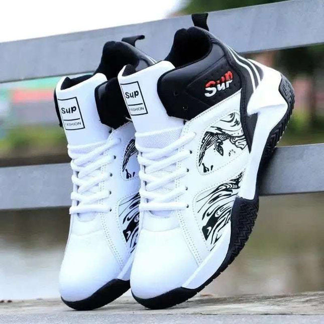 Lace-up Fashion Leather Men's Basketball Sneaker Fendax 0