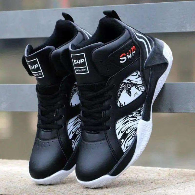 Lace-up Fashion Leather Men's Basketball Sneaker Fendax 0