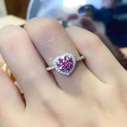Lifelong Journey 1 Carat Moissanite Heart Ring Fendax