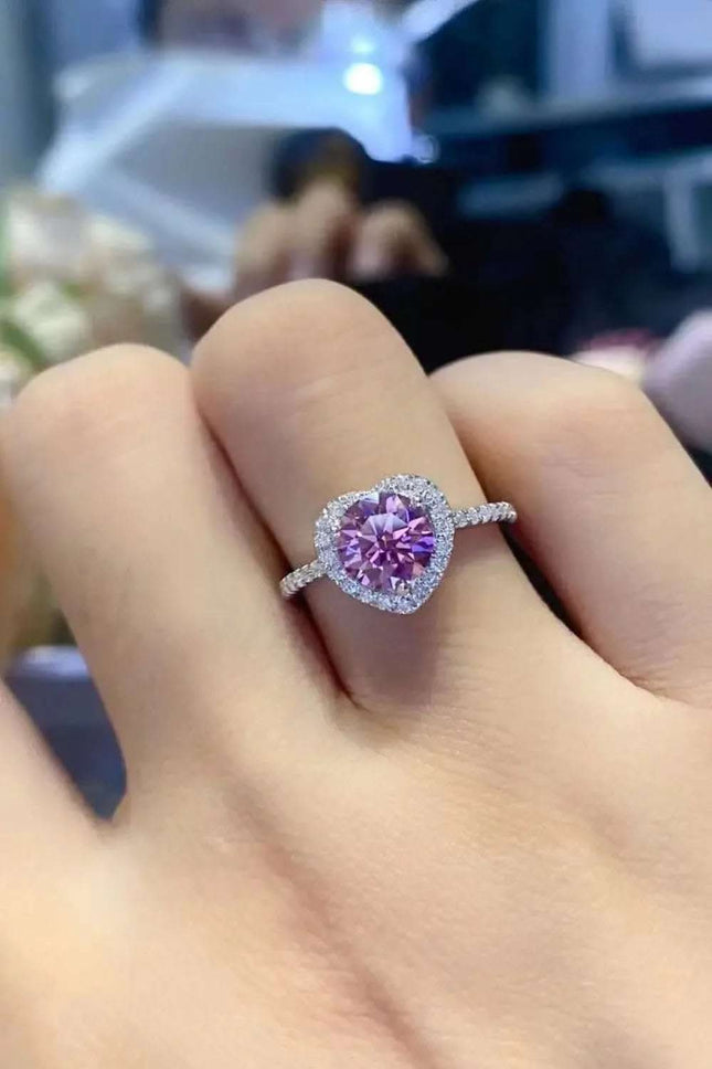 Lifelong Journey 1 Carat Moissanite Heart Ring Fendax