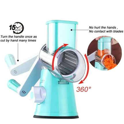 Manual Kitchen Accessories Multifunctional Round Mandoline Potato Slicer Vegetable Cutter Slicer Cheese Kitchen Gadgets Fendax 0