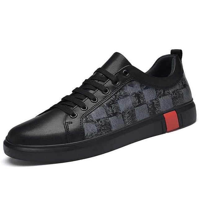Men's Flat Fashionable Cowhide Casual Shoes Fendax 0