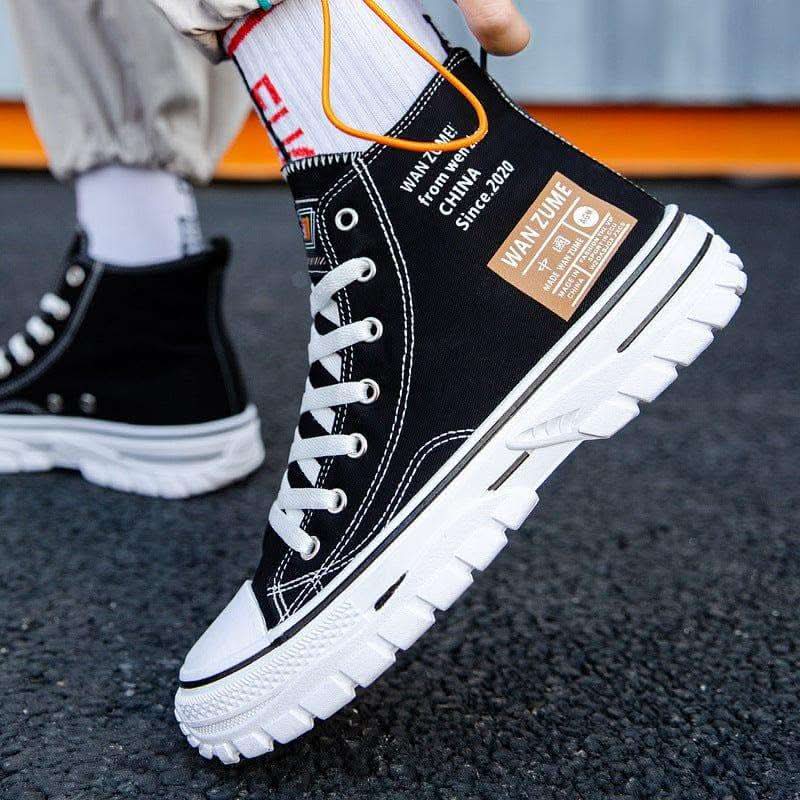 Men's High-top Canvas Shoes Trendy