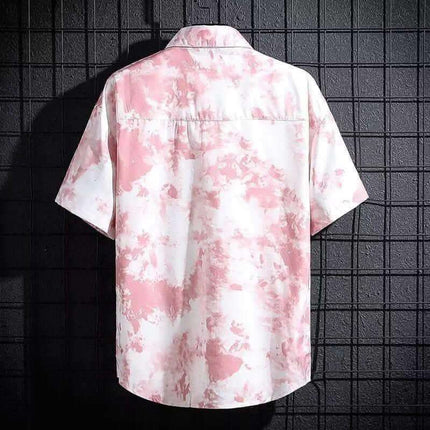 Men's Ice Silk Breathable Summer High-end Printed Shirt Fendax 0