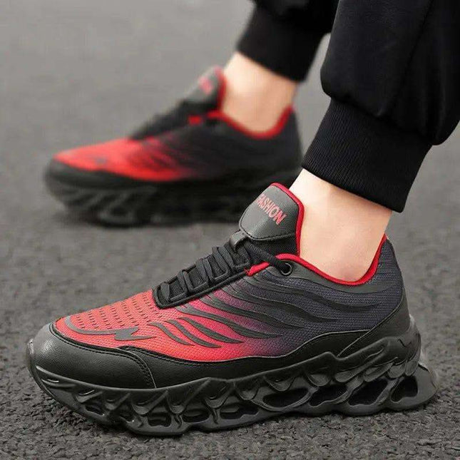 Men's Lace-up Sneakers Thick-soled Daddy Vulcanized Shoes Outdoor Running Sports Casual Shoes Fendax 4