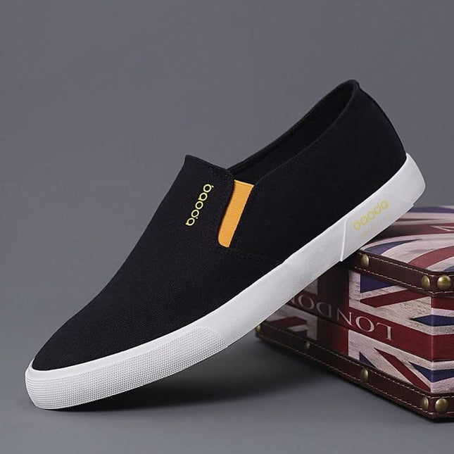Men's Slip-on Canvas Shoes Classic All-match Soft Board Shoes Fendax 0