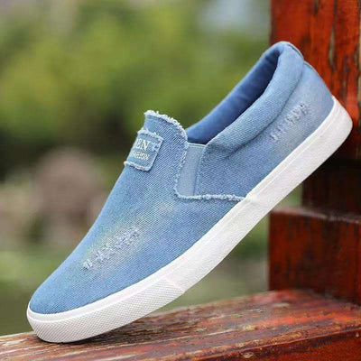 Men's Tendon Sole Canvas Shoes Slip-on Plus Size Summer Fendax 0