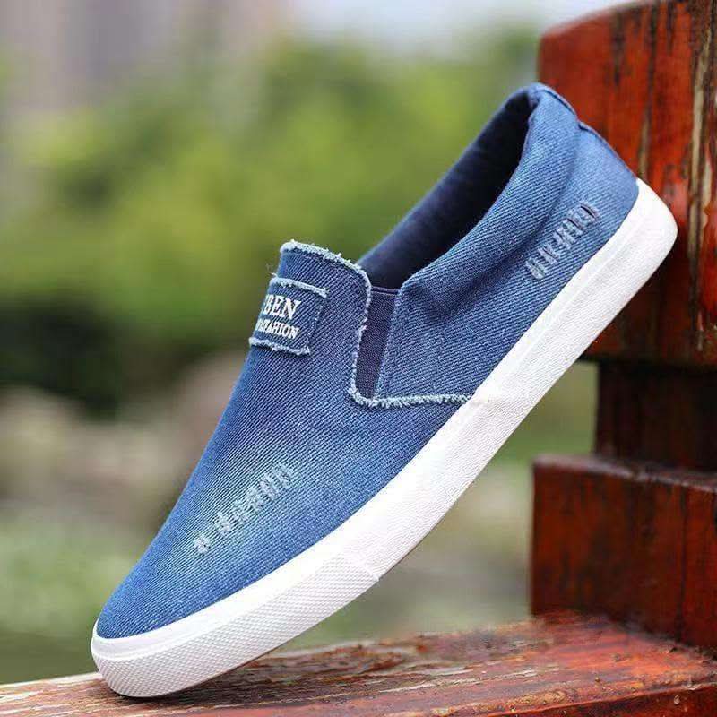 Men's Tendon Sole Canvas Shoes Slip-on Plus Size Summer Fendax 0