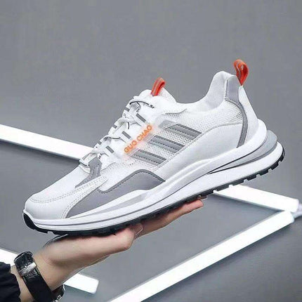 Mesh Breathable Lace Up Running Sneaker Men Fendax 0