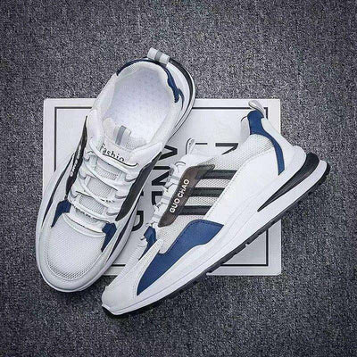 Mesh Breathable Lace Up Running Sneaker Men Fendax 0