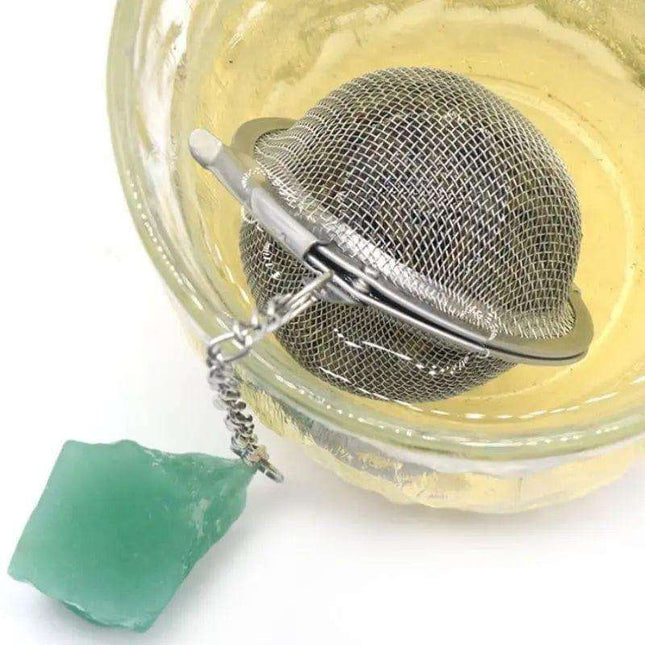 Natural Raw Gemstone Filter Ball Stew Ingredients Ball Stainless Steel Tea Filter Kitchen Gadgets Fendax 0