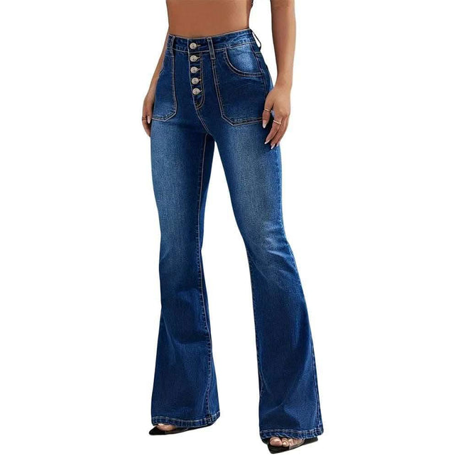 New Micro Pull American Jeans High Waist Single Breasted Fendax 0