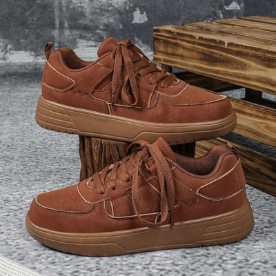 New Thick Bottom Frosted Skateboard Couple Vintage Fashion Outdoor Casual Shoes Maillard Lady Sneaker Fendax 0