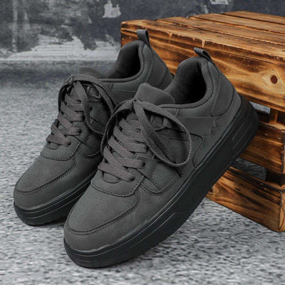 New Thick Bottom Frosted Skateboard Couple Vintage Fashion Outdoor Casual Shoes Maillard Lady Sneaker Fendax 0