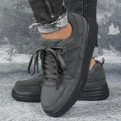 New Thick Bottom Frosted Skateboard Couple Vintage Fashion Outdoor Casual Shoes Maillard Lady Sneaker Fendax 0