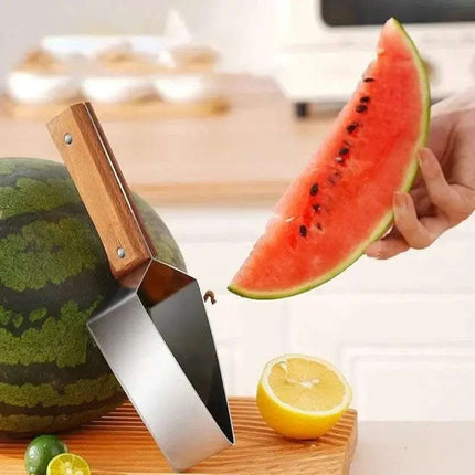New Watermelon Splitter Watermelon Cutting Artifact 430 Stainless Steel Cutting Piece Splitter Household Melon Triangle Cutting Knife Fruit Knife Kitchen Gadgets Fendax 0