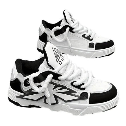 Niche Thick Bottom Trendy Men Harajuku European And American Increased By Clunky Sneakers Fendax 0