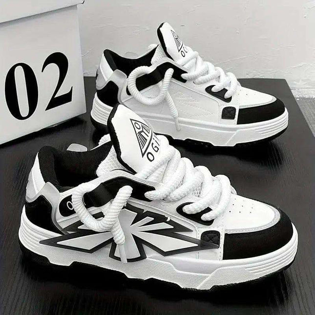 Niche Thick Bottom Trendy Men Harajuku European And American Increased By Clunky Sneakers Fendax 0