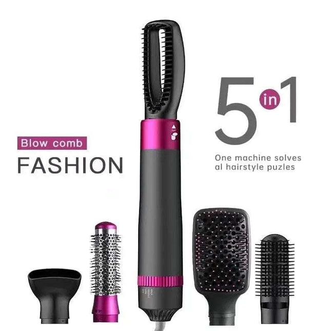 Professional 5 In 1 Hair Dryer Brush Dryer And Straightening Brush Electric Hair Styling Tool Automatic Hair Curler Beauty Supplies Gadgets Fendax 0