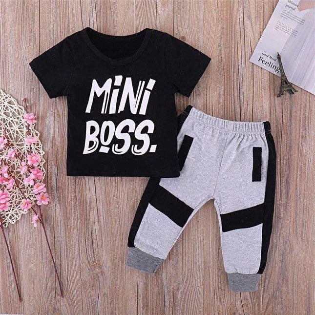 Pudcoco 2 Pieces Kids Toddler Baby Boys Clothes Set Fendax 0