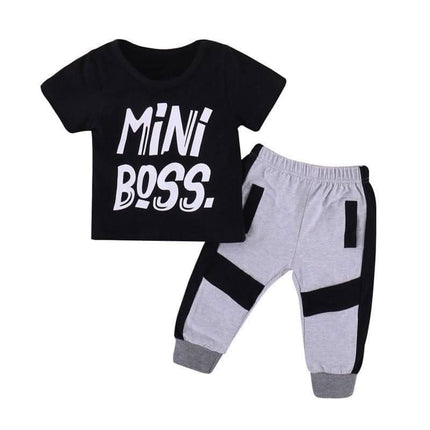 Pudcoco 2 Pieces Kids Toddler Baby Boys Clothes Set Fendax 0