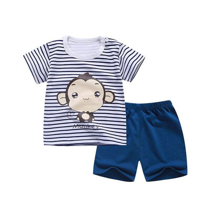 Pure Cotton Boys Korean Baby Clothes Wholesale New T-shirt Girls Kids Clothes Fendax 0