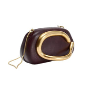 Trendsi 0 Wine Red Retro Metal Decorative Clutch Box Bag